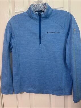 Vineyard Vines Light Blue Half-Zip Pullover